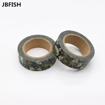 

JBFISH Kawaii Flower Color Painted Washi Tape Paper Taper 15mmx10m Masking Tape 8084