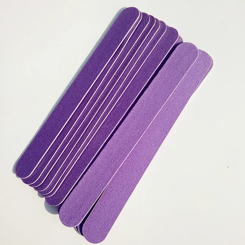 100pcs150150PurpleNailFilesWoodChipsNailArtFileNailsPolish