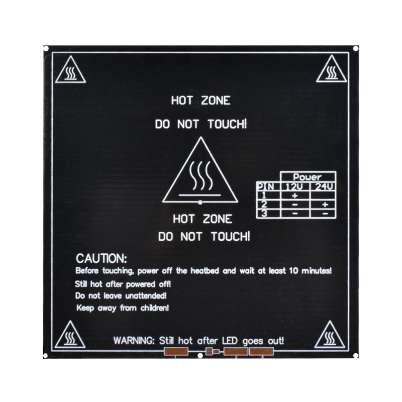 MK2B Тепловая кровать 214*214*2 мм печатная плата с горячей пластиной со светодиодным резистором кабель Reprap Mendel 3d принтер с подогревом кровать как MK2A MK3