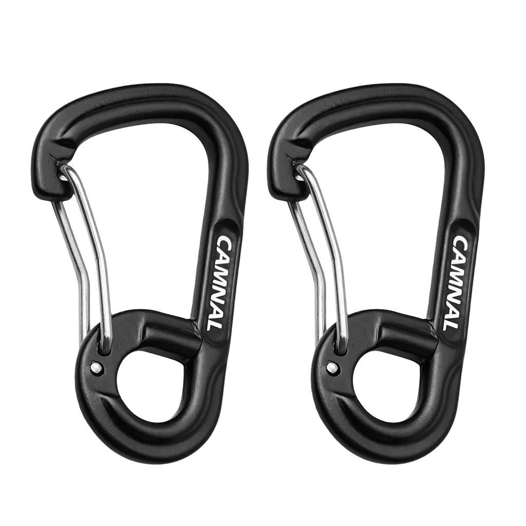 MagiDeal Lightweight Carabiners Hook Eyehole Spring Backpack Clasps Keychain Carabiner Clip Keychain Hook 