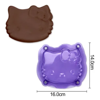 

(4pcs/lot)Free Shipping 2018 New High Quality Plastic Hello Kitty Cartoon Chocolate Fondant Mold
