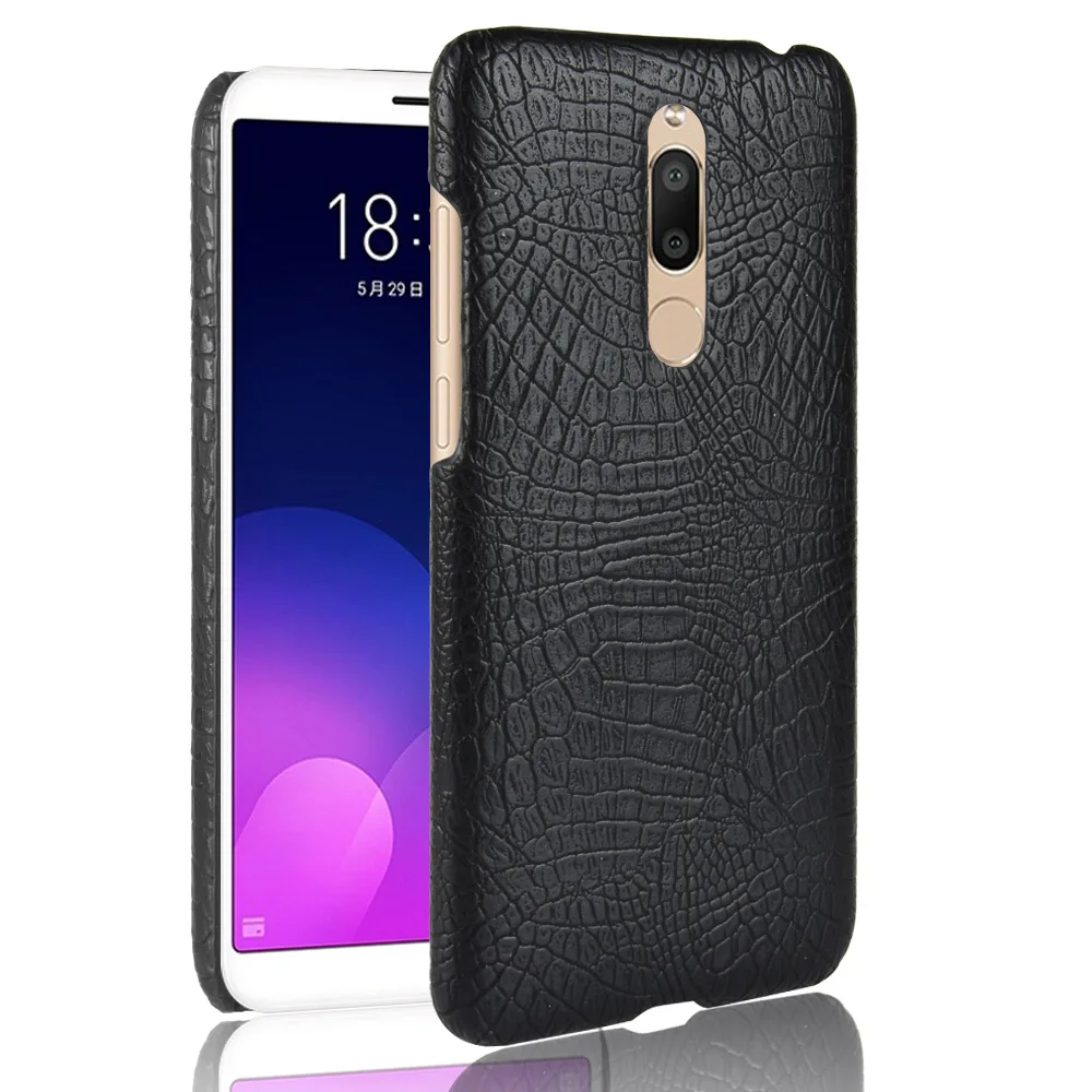 Чехол с узором крокодиловая кожа для Meizu Meilan 6 T Hard PC и Leather Back футляр складной чехол