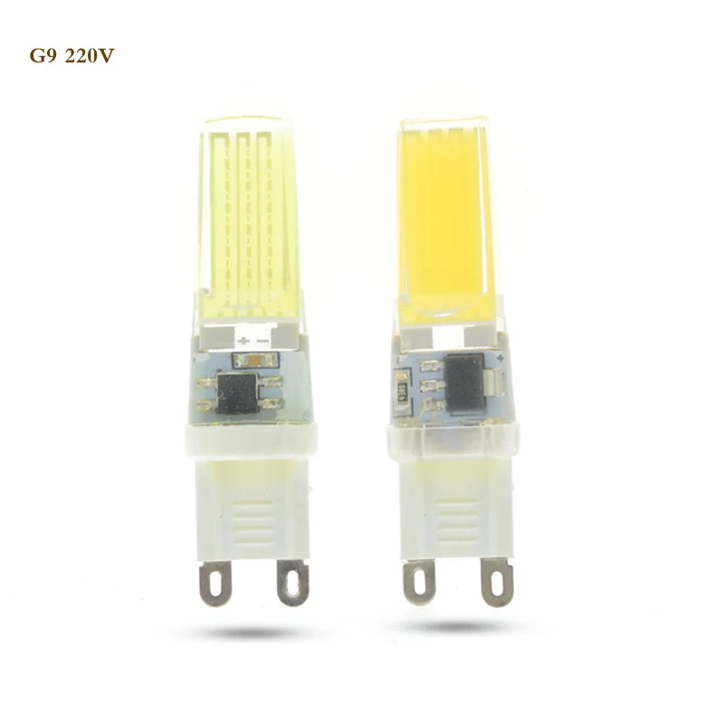 

5X Mini G9 COB LED Lamp 9W AC 220V LED G4 COB Light Bulb Dimmable Chandelier Light Super Bright Replace Halogen G4 G9 led Lamp