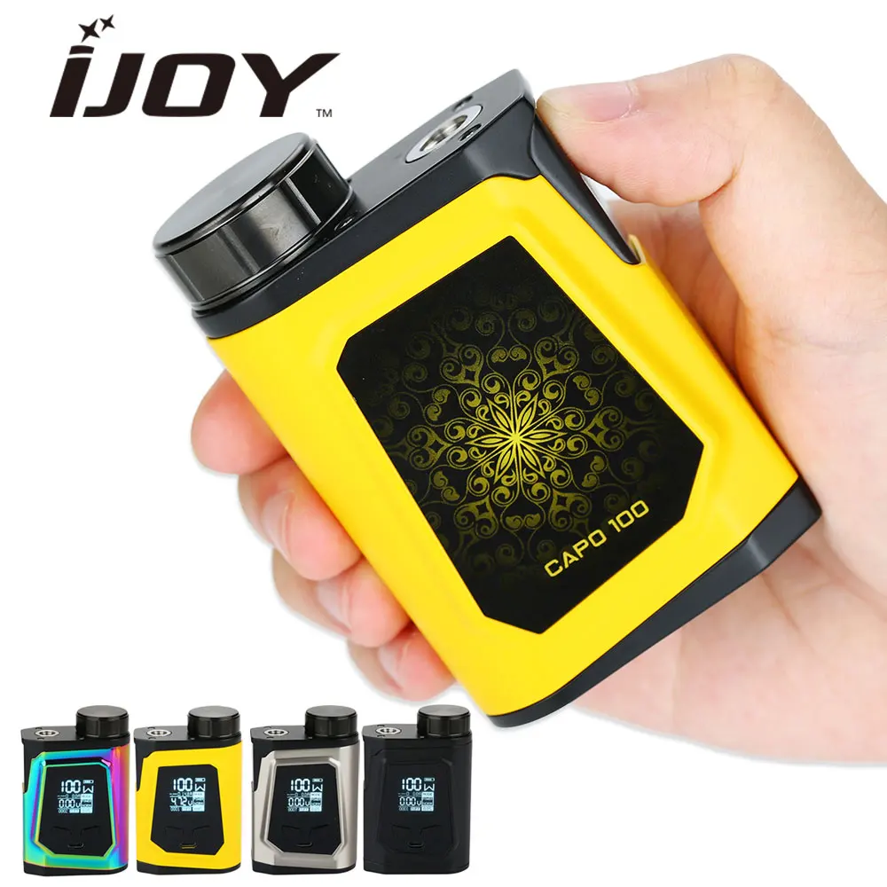 

Original IJOY CAPO 100 21700 TC Box MOD with 21700 Battery 3750mAh Max 100W Output IJOY CAPO 100 TC Mod Huge Power Vape Box Mod