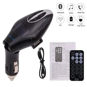 

Eincar Bluetooth MP3 Player FM Transmitter Hands-free Car Kit Charger Support USB driver and Micro SD card with Bluetooth Light