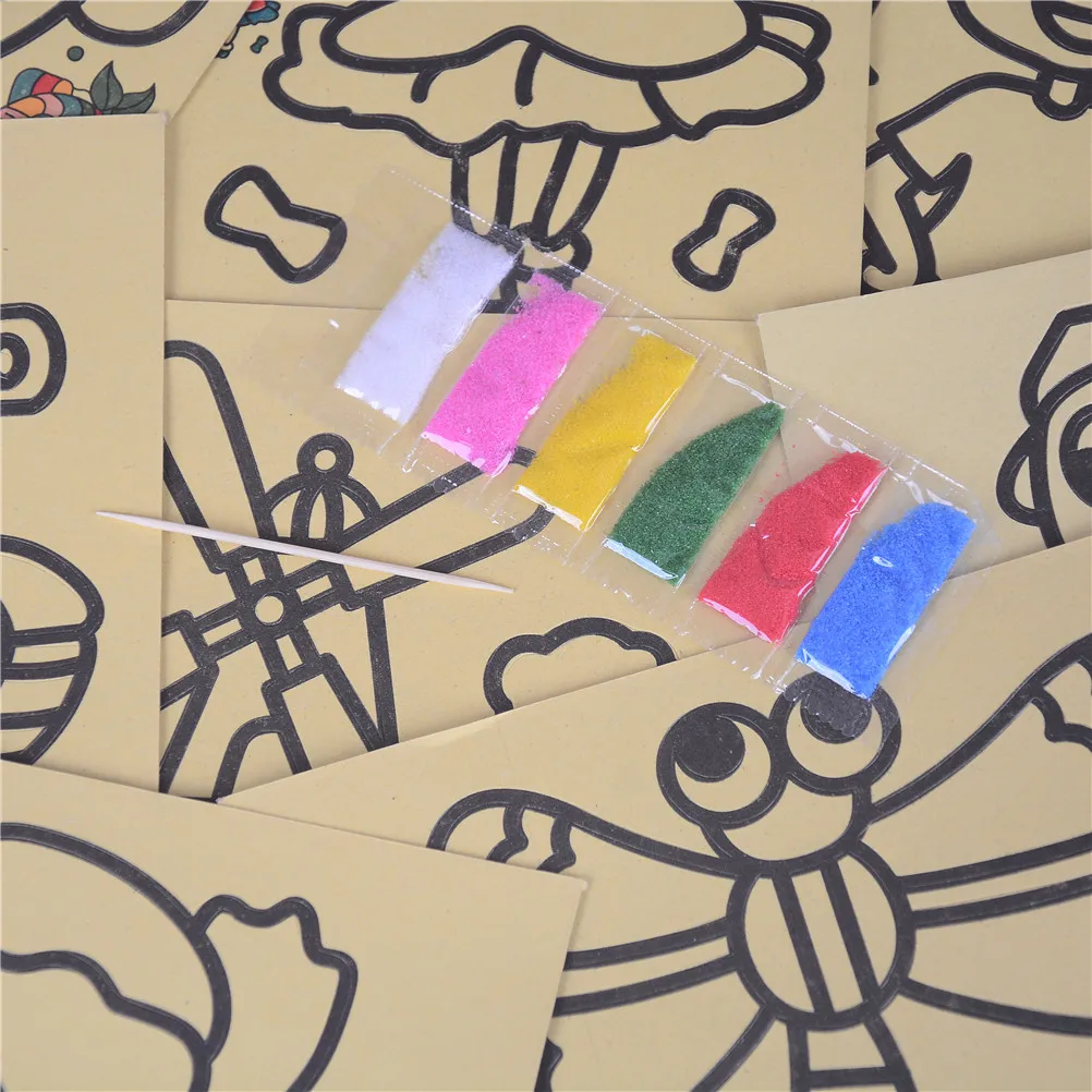 Buy 10Pcs/lot DIY Sand Painting Toy Children Drawing