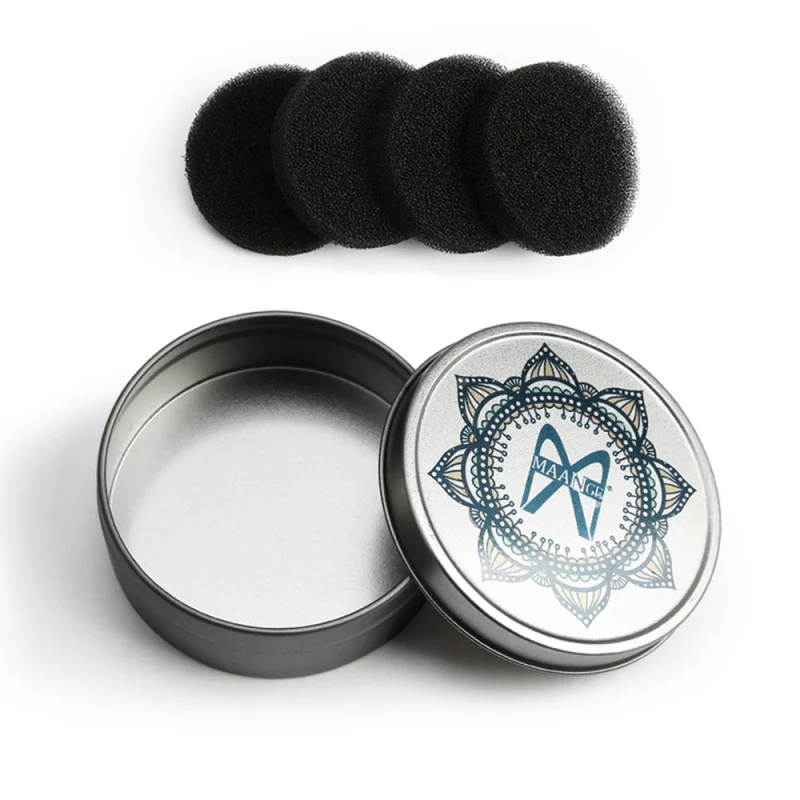

Makeup Brush Cleaner 4pcs Sponge+Empty box Remover Color Off Make up Brushes Cleaning PowderS1