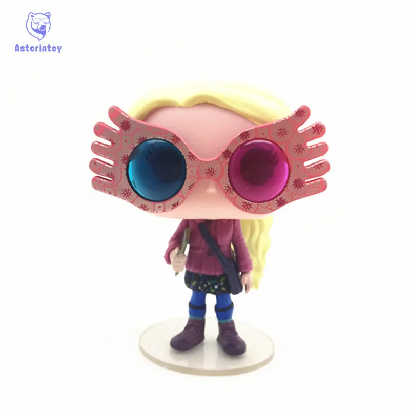

NEW 10cm harri Potter Luna with glasses action figure big Bobble Head Q Edition no box for Car Decoration