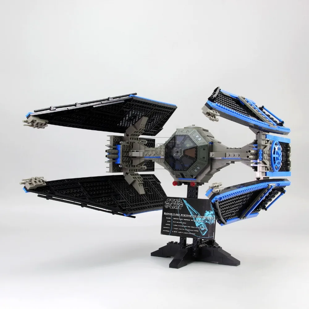 

Lepin 05044 Star Series War Limited Edition The Tie Set Interceptor Model Building Blocks Bricks Model Toys 7181