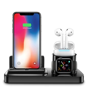 

Three in one Magnetic charger Charging Stand For IPhone Iwatch Airpods High Quality Wireless Charger Stand Portable