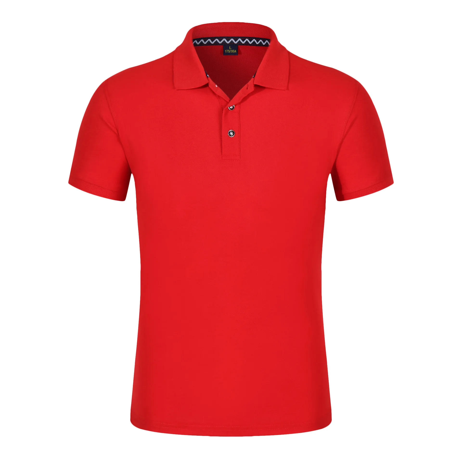 Мужские поло Para Hombre высокого качества однотонные брендовые рубашки хлопок короткий рукав летние спортивные майки деловые повседневные мужские рубашки поло - Цвет: Красный