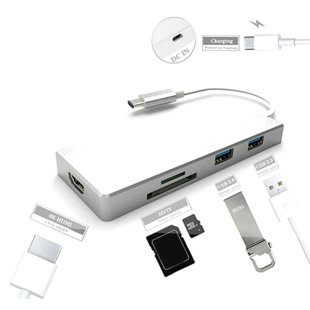 Адаптер VONETS USB C Hub Type в HDMI стабильный преобразователь сигнала быстрой передачи