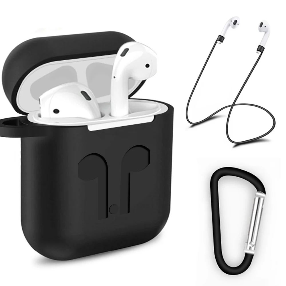 

360 Protection for Apple Airpods Case Rope on Air Pods i9 i9s i10s i10 Pro i11 i11s i13 i19 TWS silicone Protective cover