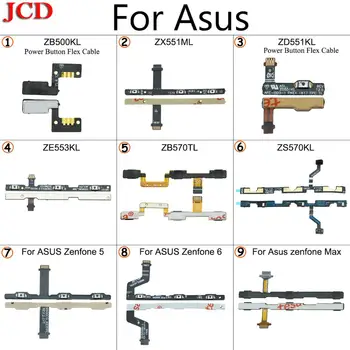 

JCD New Volume Power Switch on off Button key Flex Cable For Asus zenfone 5 6 Max ZB500KL ZX551ML ZE553KL Volume /Power button
