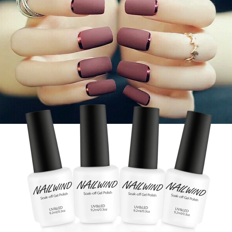 NAILWIND 9 2ML Matte Finish Gel Nail Polish Beautification UV LED 