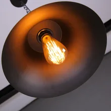 Simples do vintage preto Pendurado Pingente Lâmpadas de Luz com Lâmpada led para Sala De Jantar/bar/restaurante com Cozinha/Sala de Estar/Quarto principal