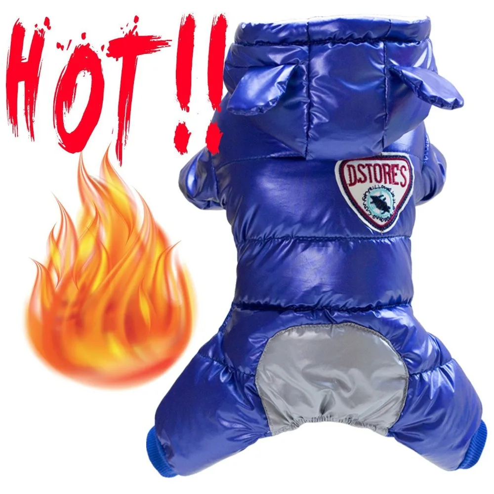 Pet Clothes for Yorkie Dogs Warm Soft Winter Dog Product Jumpsuit