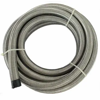 

5 Meter AN12 Universal Oil Hose Line Stainless Steel Double Braided Fuel Hose Pipe Tubing Car Racing Oil Cooler Parts