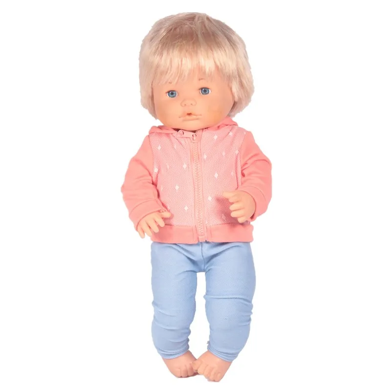 

Doll Clothes Fit 41cm Nenuco Doll Nenuco y su Hermanita Zipper Hooded Sports Outfits for 16inch Nenuco doll
