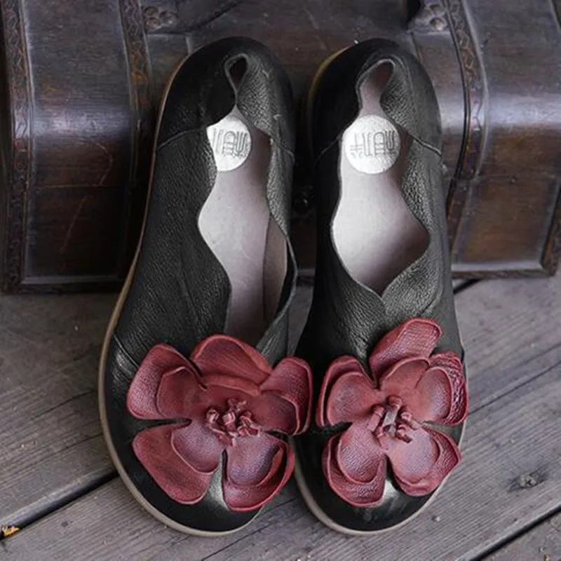 womens leather soled shoes