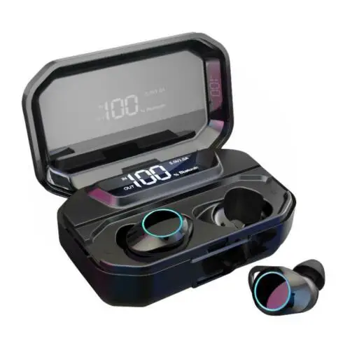 Bluetooth 5.0 Earphones True Wireless Headset Stereo Twins Earphone Built-In Microphone Smart Fingerprint Touch Headphone 3C25 Bluetooth 5.0 Earphones True Wireless Headset Stereo Twins Earphone Built-In Microphone Smart Fingerprint Touch Headphone 3C25