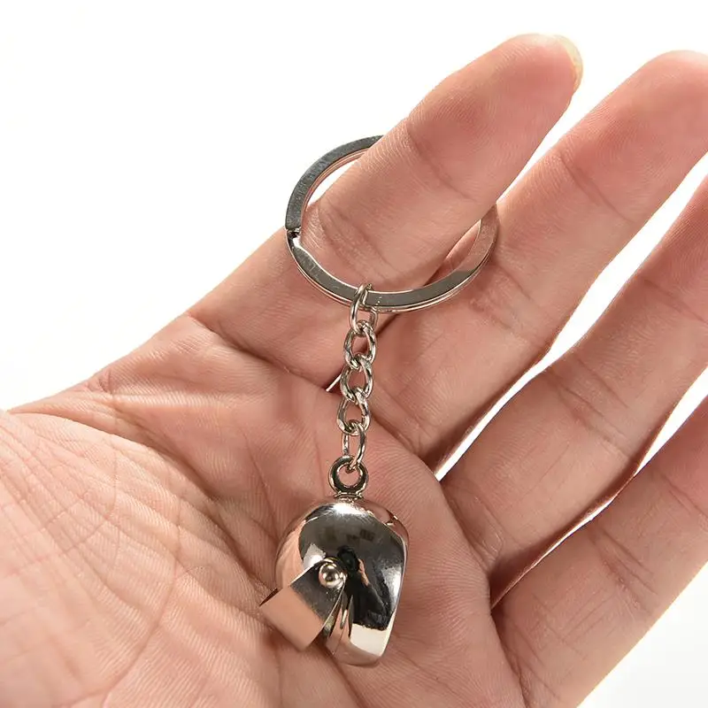 

1Pc Creative Helmet Key Chain Zinc Alloy Motorcycle Keychain Men And Women Key Ring Trendy Keyring For Car Purse Bag Gift