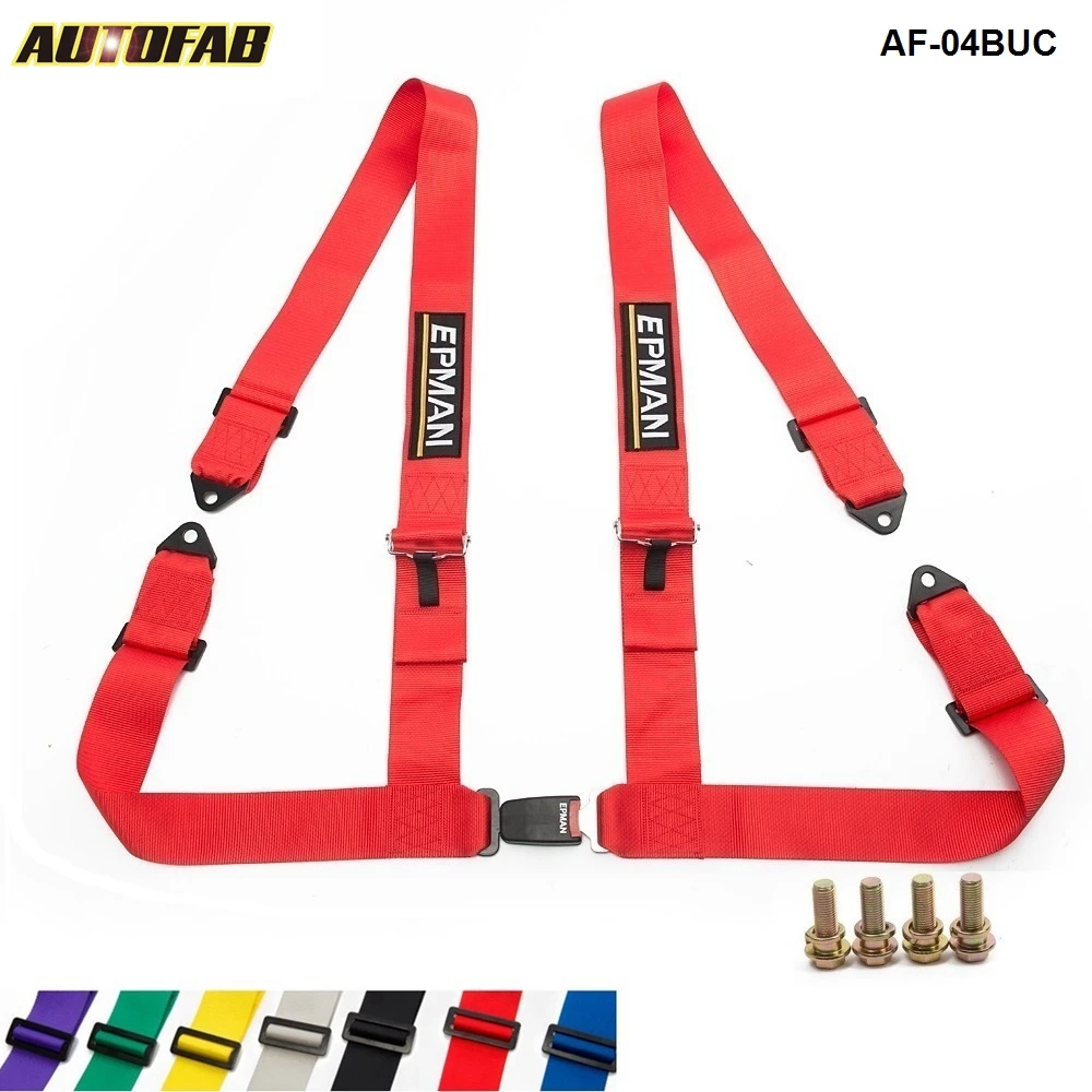 

7 Colors Street Style Competition 4 Point Snap-In 3" Seat Belt Racing Harness safety belt seat harness AF-04BUC