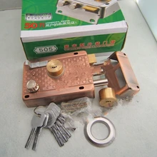 Высококачественный 505 Бронзовый полукруглый дверной замок медный замок/Железный Замок для двери толщиной 35-45 мм