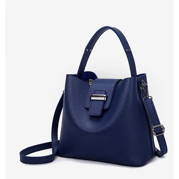 

2019 Spring New Women's Bag Classic Fashion Shoulder Bag Simple Portable Messenger Bag Ladies Handbag Black