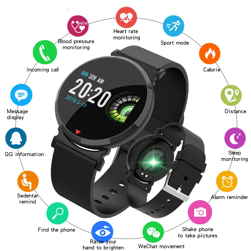 Luxury Sport Watches Men Bluetooth Smart Watch Women Heart Rate Monitor Blood Pressure Tracker Fitness Bracelet Waterproof Clock