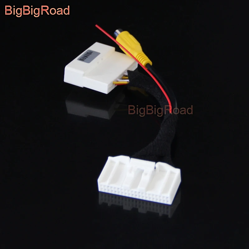 BigBigRoad Car Rear View Parking Camera Adapter Connector Wire 40 pins For Nissan Sylphy 2019