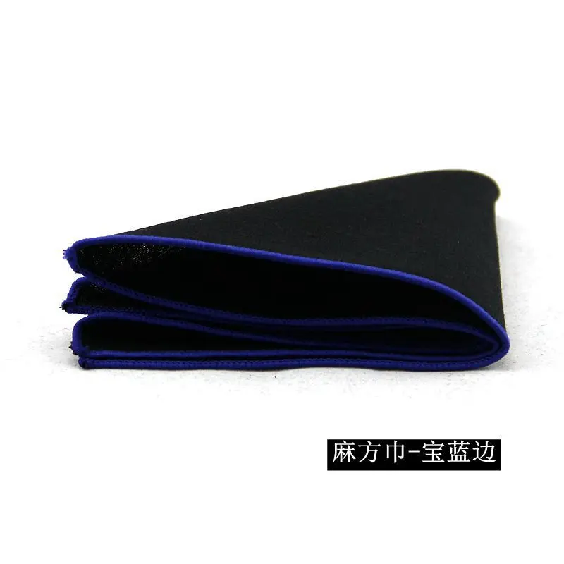 Mantieqingway модный бренд Hankies мужские квадранные Карманные Платки официальные деловые костюмы сплошной цвет платок 23*23 см - Цвет: Sapphire