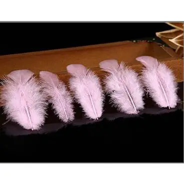 Pink 100 шт. Шлейфы 1-2 дюйма 4-8 см перо фазана Mariage перья, перо для детей на карнавал, Хэллоуин, Рождество "сделай сам" для декорирования вестибюлей - Цвет: Pink