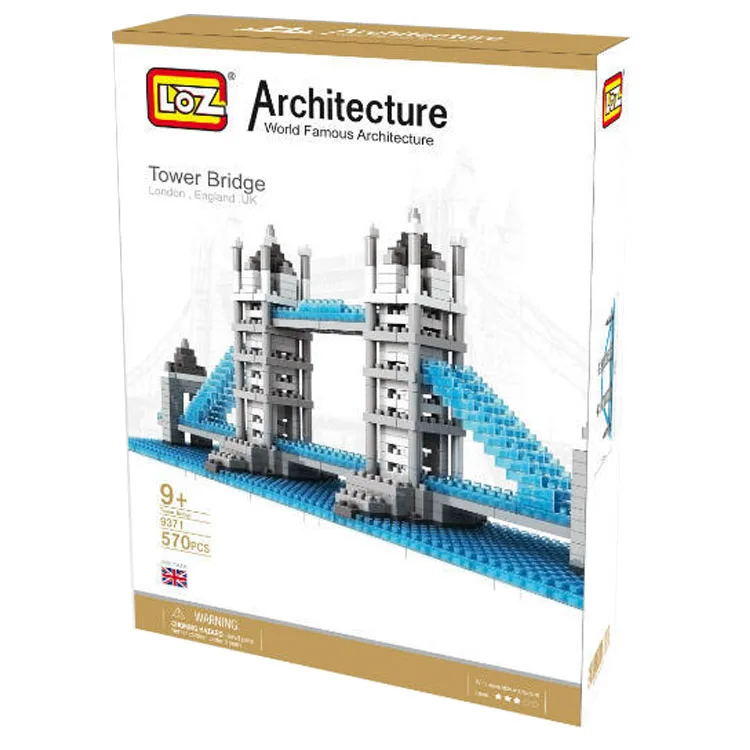 LOZ Bloc De Diamant Tour London Bridge Tamise Angleterre ROYAUME UNI Architecture celete Batiment Modele Assemblee Jouets|london bridge|loz
