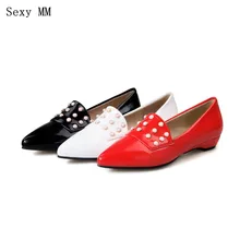 Для женщин Обувь шнурованная для женщин обувь без шнуровки Туфли без каблуков на танкетке женские лоферы плоской танкетке Обувь плюс Размеры 33-40, 41, 42, 43 Высокое качество