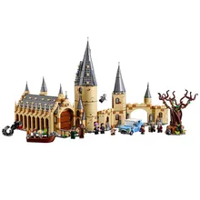 

Harry Potter Serices Hogwarts Great Hall Compatibility Legoing Harry Potter 75954 Building Blocks Bricks lepinin 16052 Toys Gift
