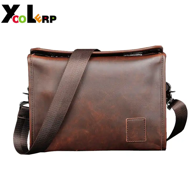 mens faux leather bag
