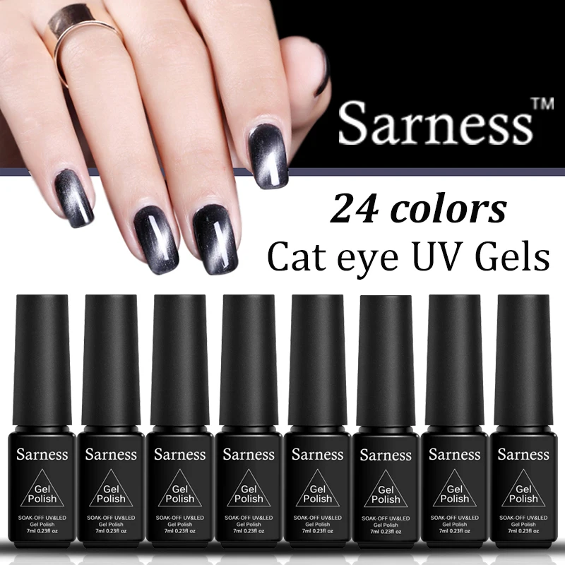 

Sarness Latest New Shiny Neon Lamp UV Lucky Gel Polish Nail Art Set Candy Color Gel Shining Glitter Lacquer Paint Varnish