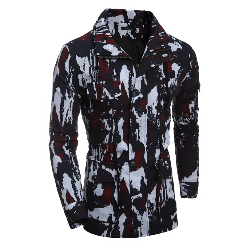 Brand 2017 Male Fashion Jacket Tactical Camouflage Fatigues Mens Jackets And Coats Thin Section Men'S Windbreaker XXL ERRM