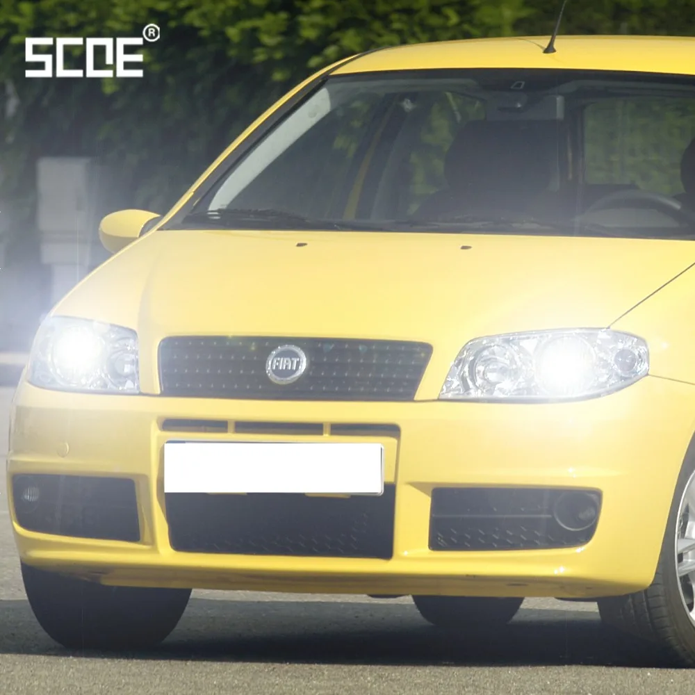 Для fiat Punto Stilo Strada SCOE 2 шт. авто дальнего света Супер галогенная лампа для фар автомобиля Стайлинг теплый белый