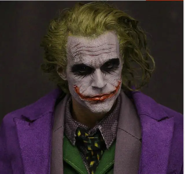 NEW 1/6 Batman Joker Hair transplant Headplay Heath Ledger ...