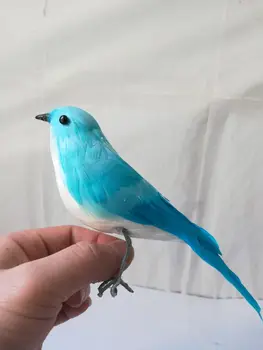 

about 18cm simulation Tangara sayaca bird foam&feathers vivid bird,pastoral handicraft,home garden decoration prop,a0995