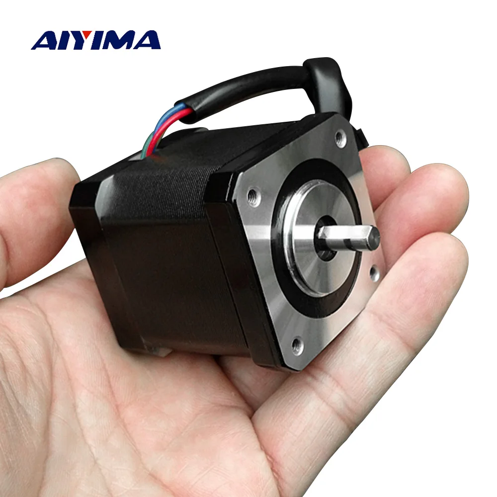 

AIYIMA DC 12V 2.2A 0.5 N.m Torque Motor Two-Phase Four-Wire Electricity 42 Stepper Motors High Quality For Textile Machinery