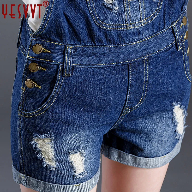 yesvvt New S XL Top Quality Women Girls Washed Jeans Denim Casual Hole Jumpsuit Romper Overalls