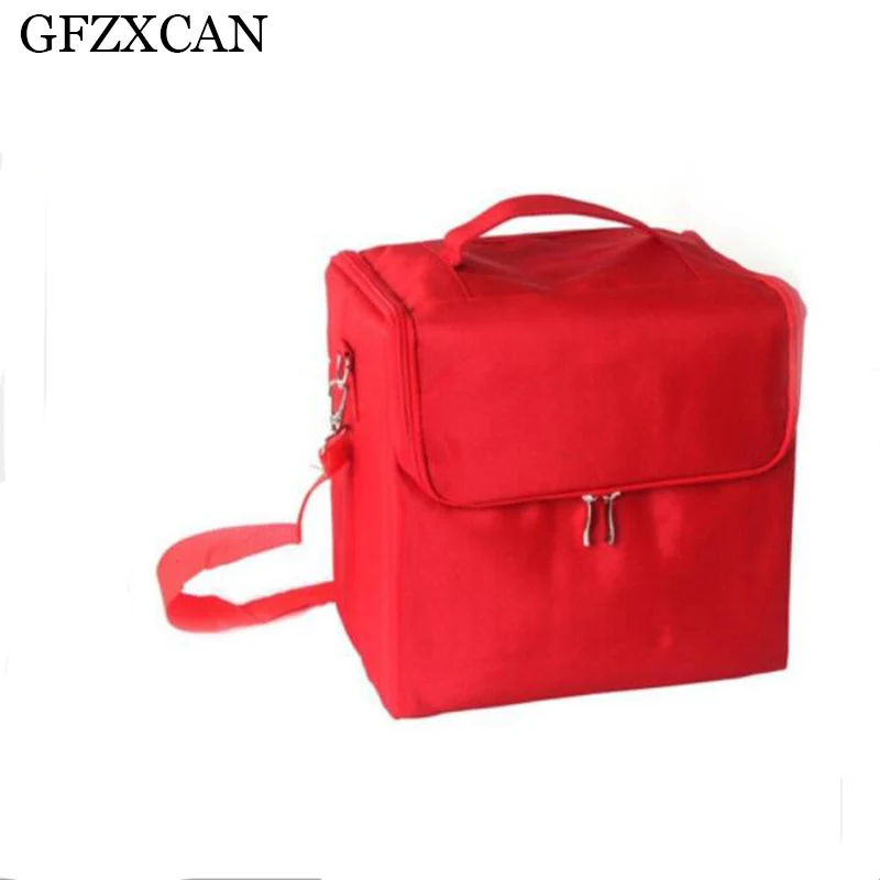 

Women Makeup Organizer Large Multilayer Clapboard Professional Cosmetic Cases Bag Beauty Tattoos Nail Art Tool Bin
