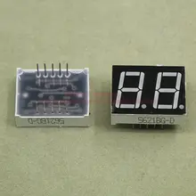 10 шт./лот) 10 контактов 5621BG 0,56 дюймов 2 цифры биты 7 сегментов табло с зеленым индикатором общий анод цифровой дисплей