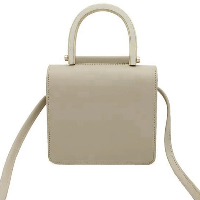 

Women'S Clutch Bag Elegant Wooden Handle Handbag Women'S Small Flap Crossbody Bag