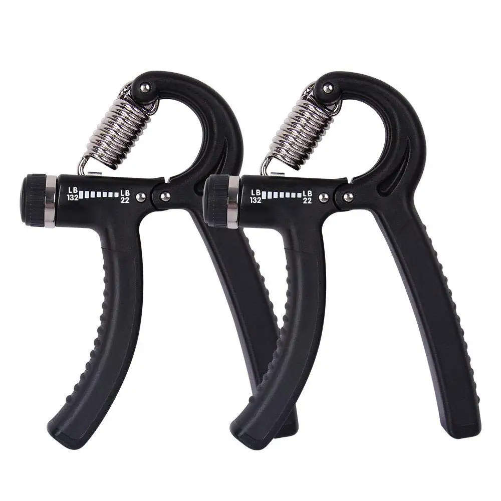 

MYSBIKER Hand Grip Strengthener, Grip Strength Trainer, Hand Exerciser, Adjustable Resistance Range 22-132 Lbs(2 PACK)