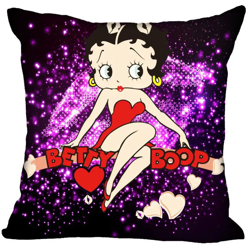 Custom Pillowcase Betty Boop Square Zipper Pillow Cover 35X35,45X45