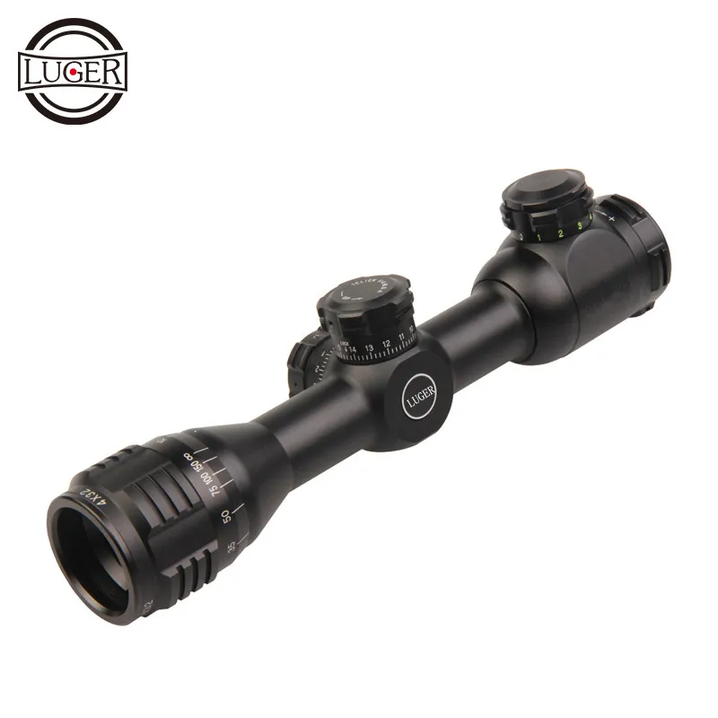 

LUGER 4X32AOE Hunting Scopes Riflescope Optical Sight Fit 11/20mm Rail Mount Tactical Scope For Airsoft Air Guns